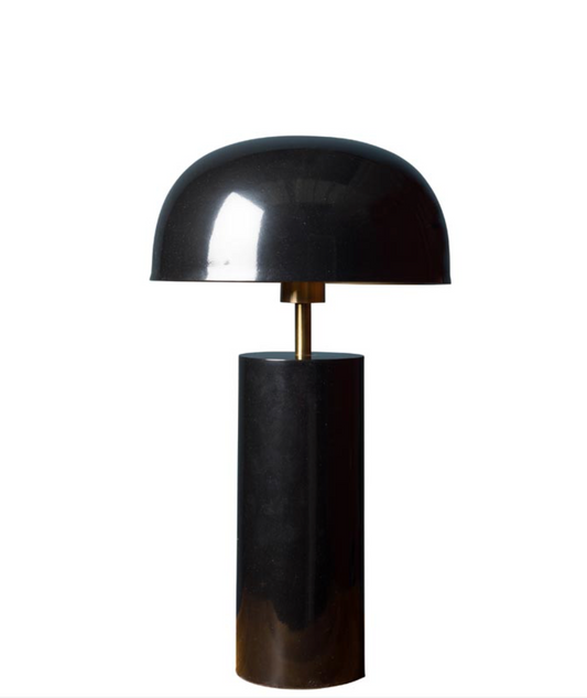Lámpara de mesa negra