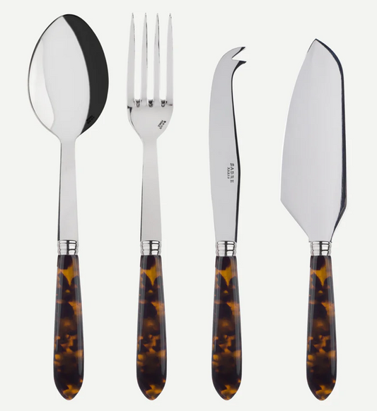 Set de cubiertos de servir cuatro piezas
