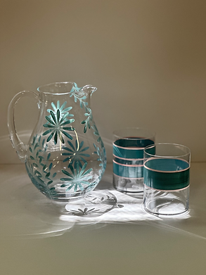 Juego de jarra con vasos de Agua Clara