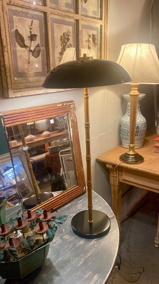 Lámpara de mesa bambú negra de Sinenomine Deco