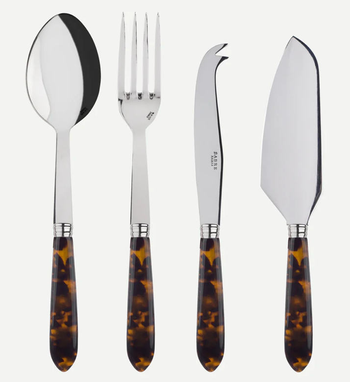 Set de cubiertos de servir cuatro piezas