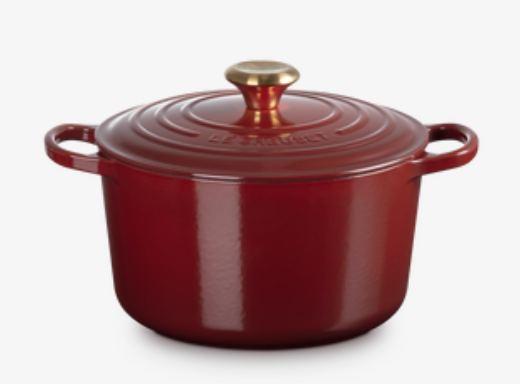 Cocotte redonda alta de hierro fundido Le Creuset